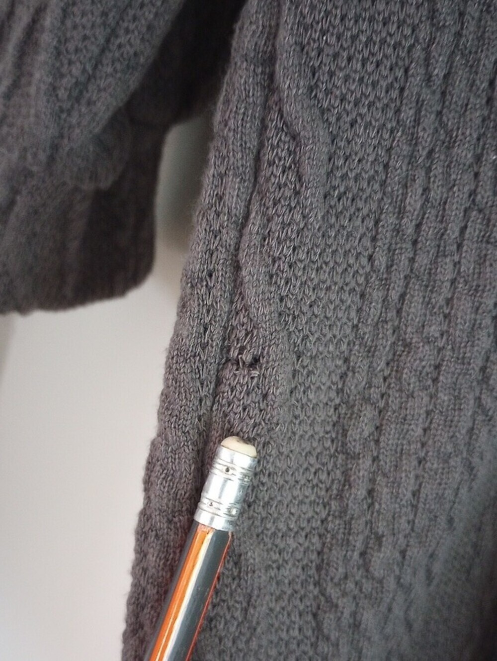 Lush Gray Crisscross V-Neck Long Sleeve Sweater Dress Size S - Picture 9 of 9